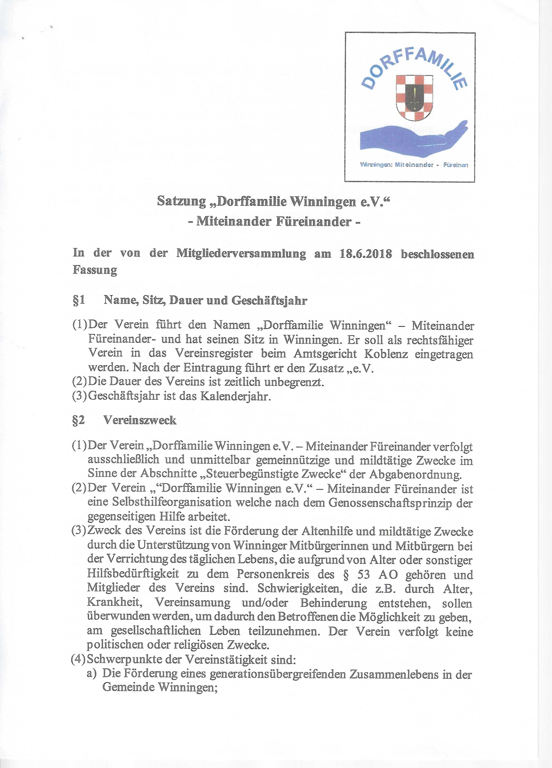 Satzung Seite 1 von 7